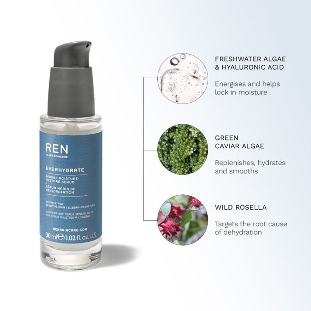 REN Everhydrate Marine Moisture-Restore Serum & Benefit Cosmetics Gel-Cream - Picture 6 of 6